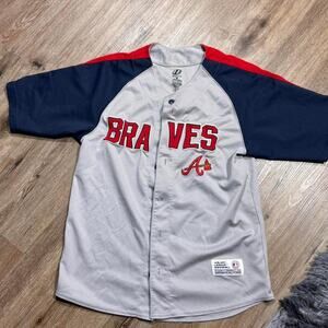 Atlanta Braves Dynasty Series 1995 Jersey Gray Navy Red Men’s M